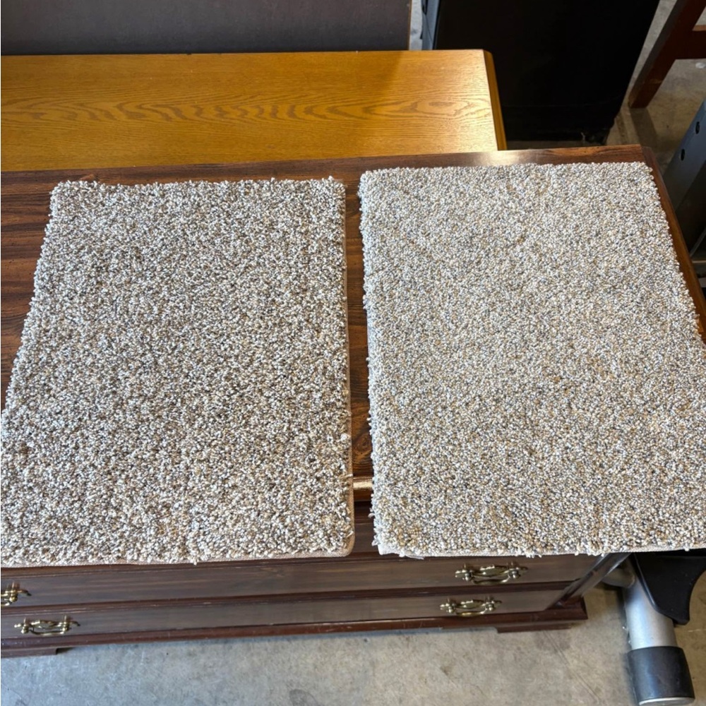 House rug 5pcs for $5 
The same size of placemats width is 14 by 17 lengths